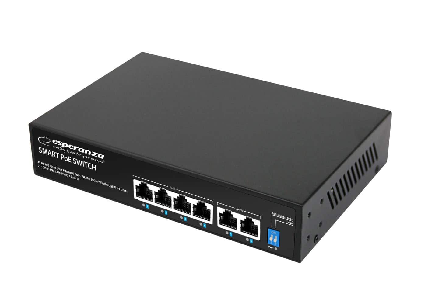 ESPERANZA ENS105 Switch 6-Portowy 60W POE — zdjęcie 1 z 4