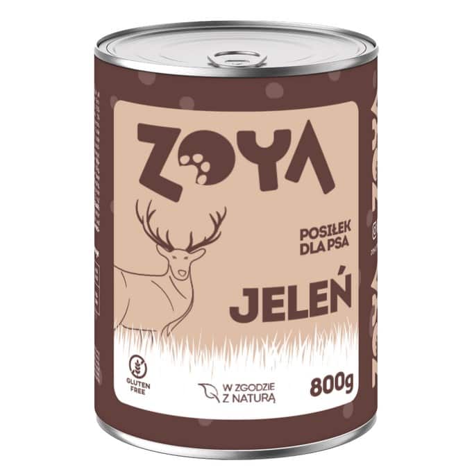 ZOYA Jeleń – puszka - Karma mokra dla psów - 800g