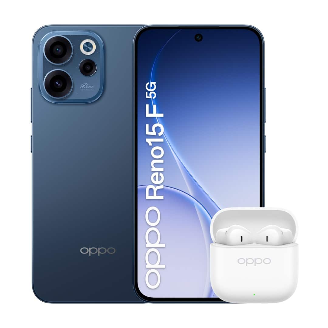 Oppo Reno 15 F 5G 8/256GB Twilight Black + słuchawki enco Buds3 — zdjęcie 1 z 4