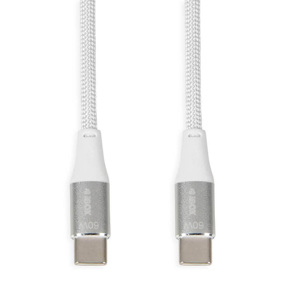 KABEL I-BOX USB TYP-C 60W 2M PD/QC BIAŁY — zdjęcie 1 z 3