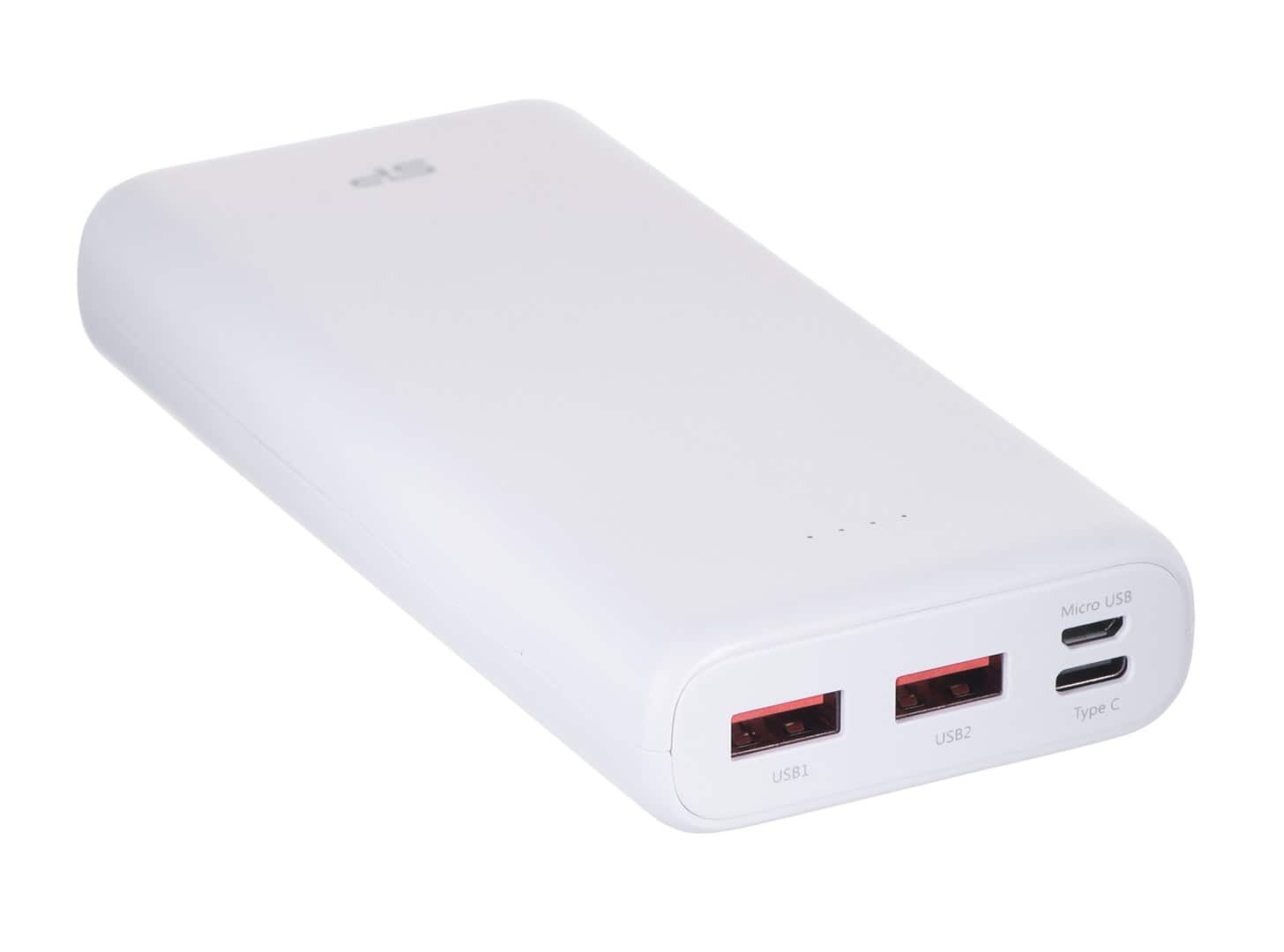 PowerBank Silicon Power Cell C20QC 20000mAh QC3.0+PD Micro USB typ B USB 3.0 USB-C kolor biały (SP20KMAPBKC20QCW) — zdjęcie 1 z 8