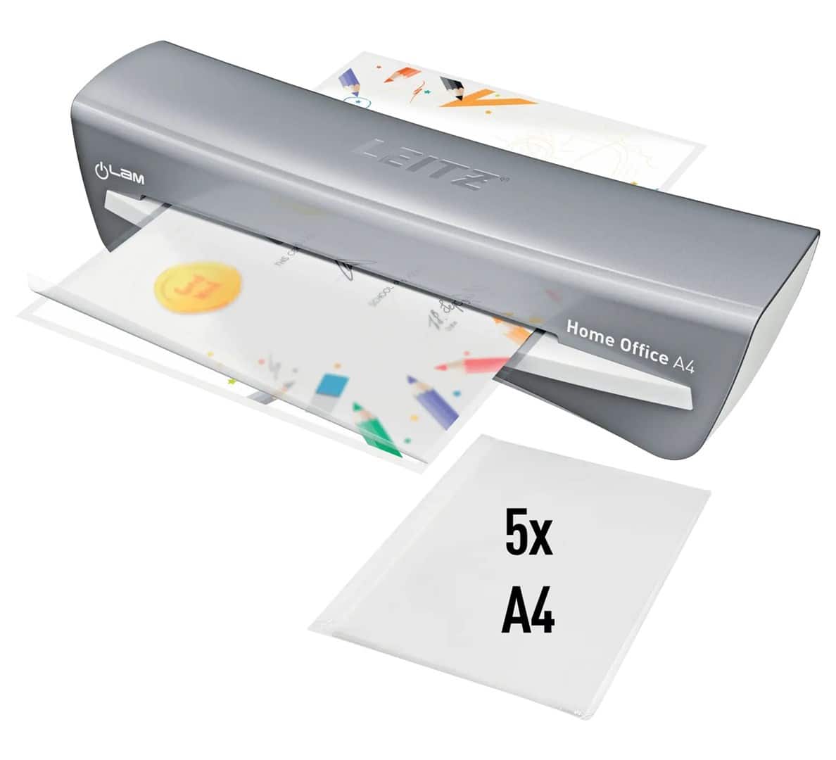 Leitz Laminator iLAM Home Office A4 szary — zdjęcie 1 z 5