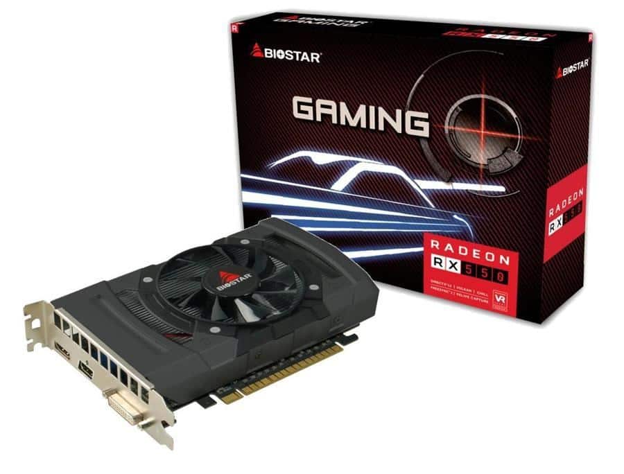 Karta graficzna BIOSTAR Radeon RX 550 4GB GDDR5 (VA5505RF41-SBHRA-BS2) — zdjęcie 1 z 5
