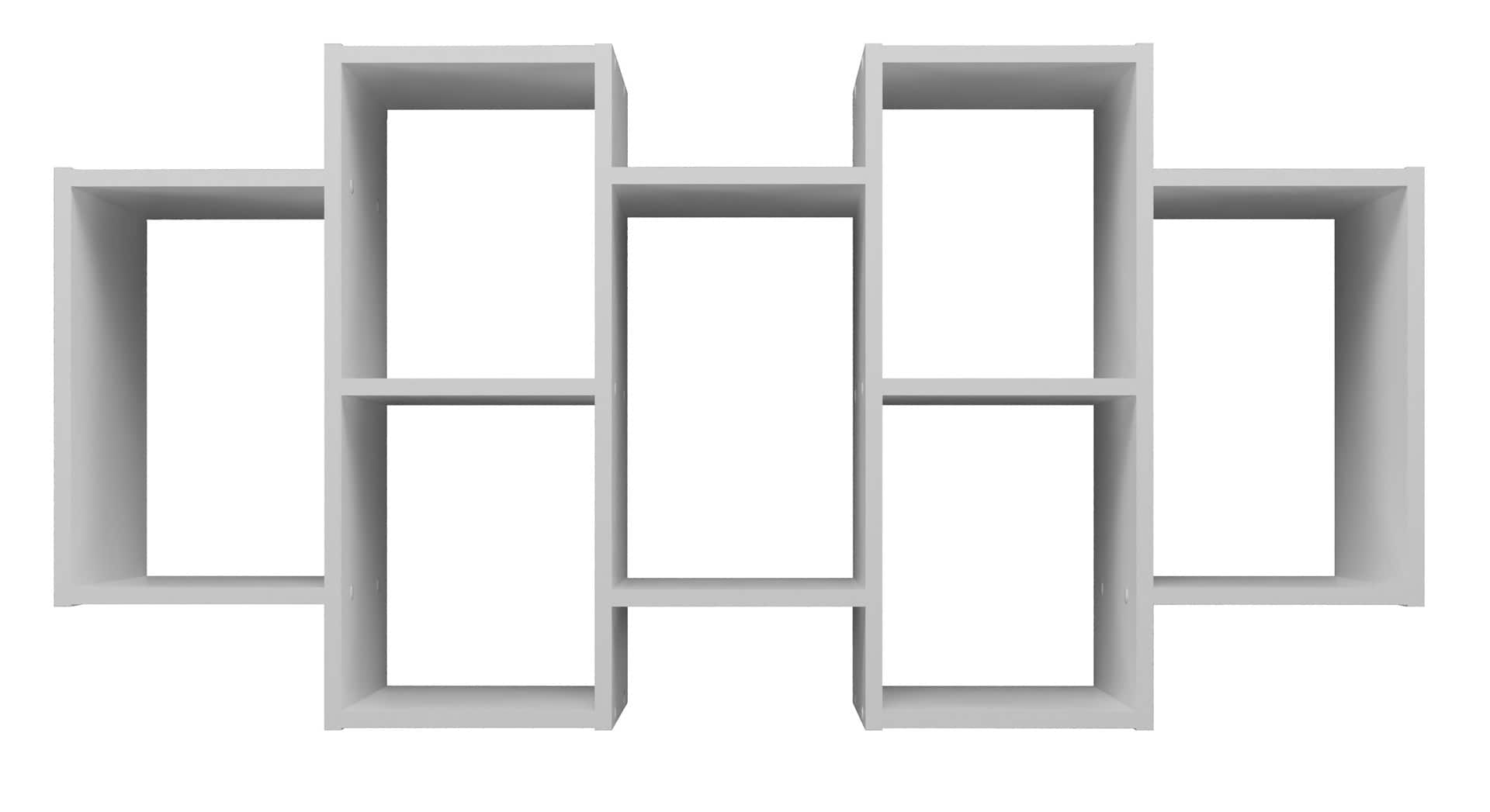 REGAŁ WISZĄCY BILBAO 7.0 ŚCIENNY PÓŁKI BIEL MAT — zdjęcie 1 z 4