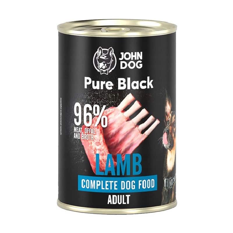John Dog Pure Black jagnięcina mokra 400g