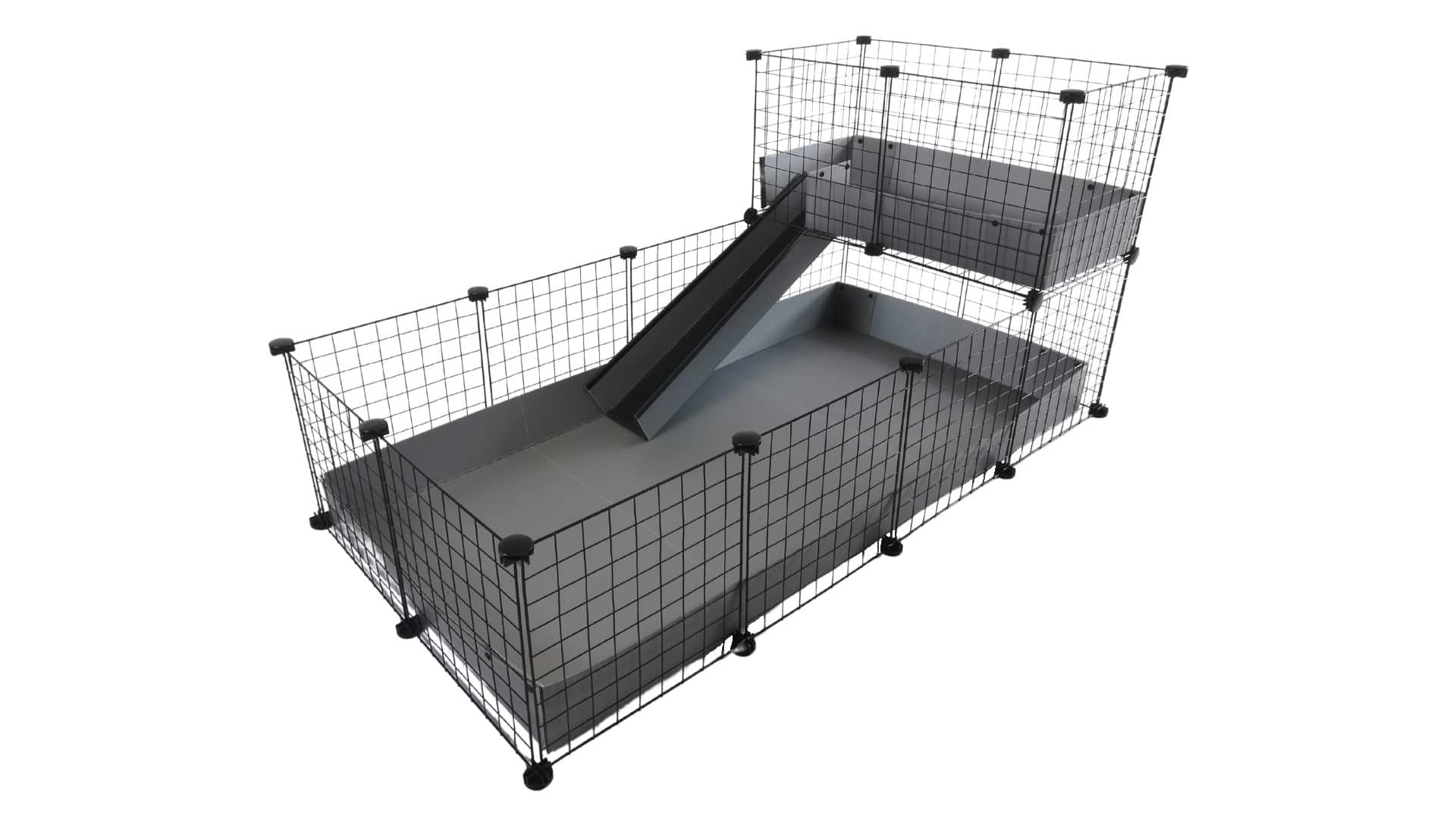 C&C Klatka modułowa 4x2 + Loft 2x1+ szara rampa — zdjęcie 1 z 8