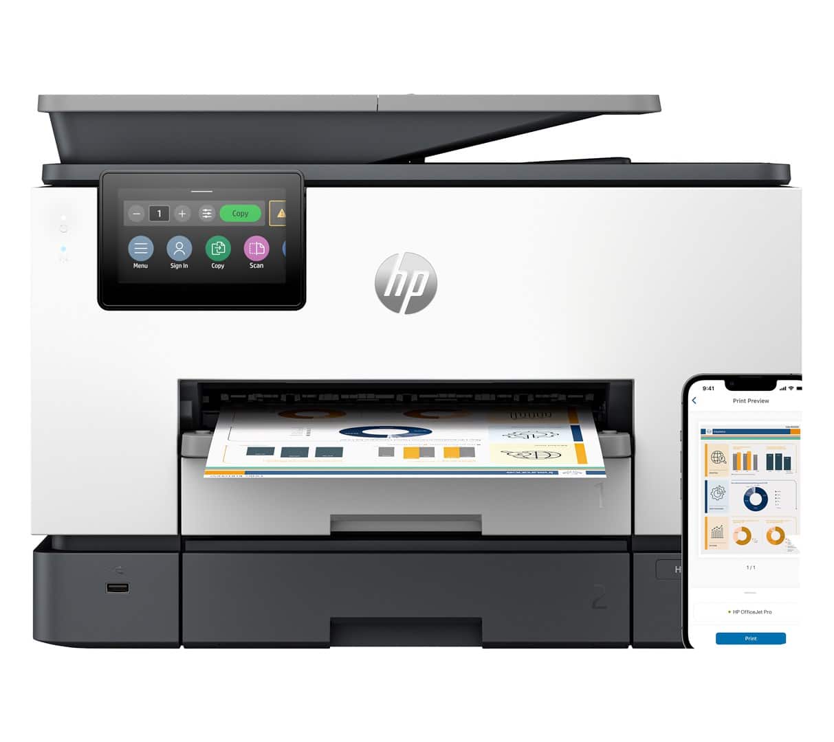 URZĄDZENIE WIELOFUNKCYJNE HP OFFICEJET PRO 9130B — zdjęcie 1 z 8