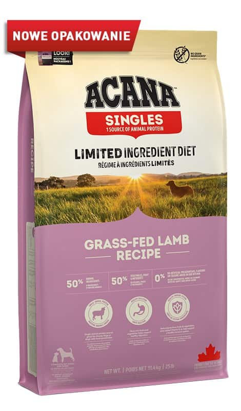 ACANA Singles Grass-fed Lamb - sucha karma dla psa - 11,4 kg — zdjęcie 1 z 3