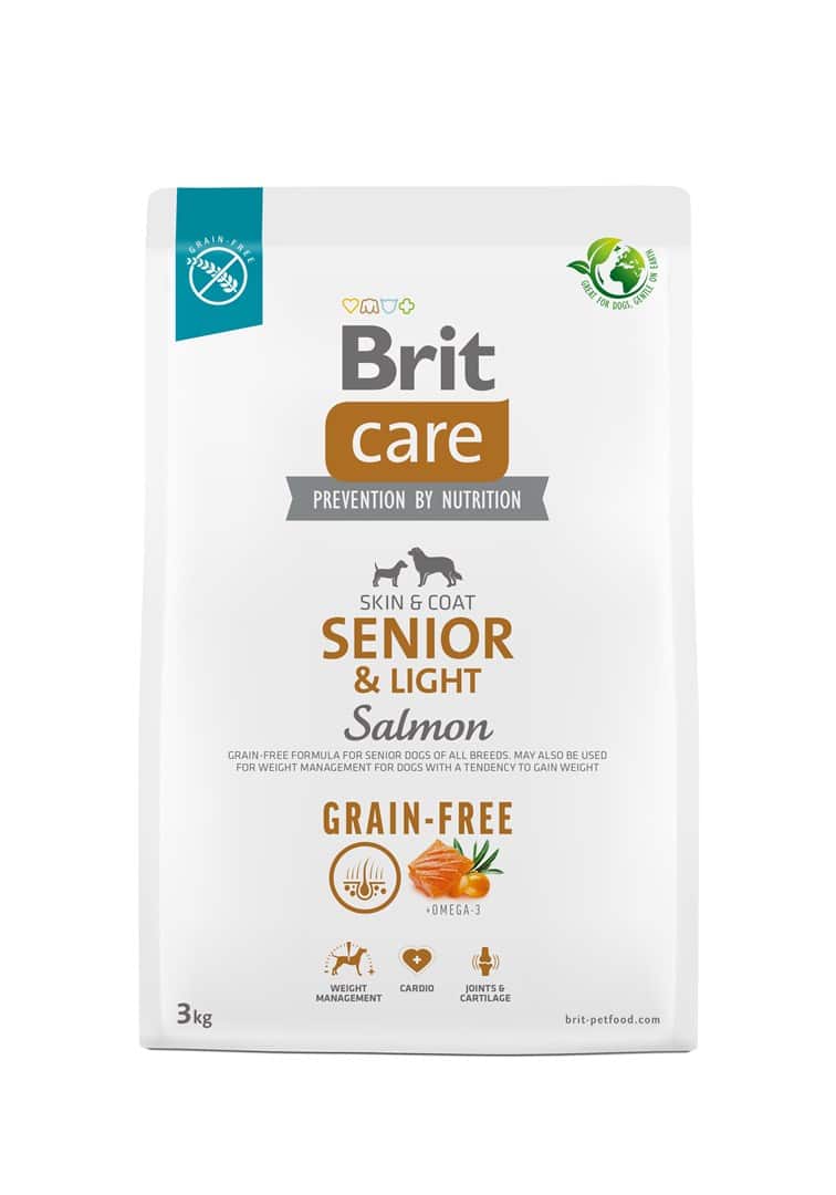 BRIT Care Grain-Free Senior & Light Salmon – sucha karma dla psa - 3 kg — zdjęcie 1 z 2