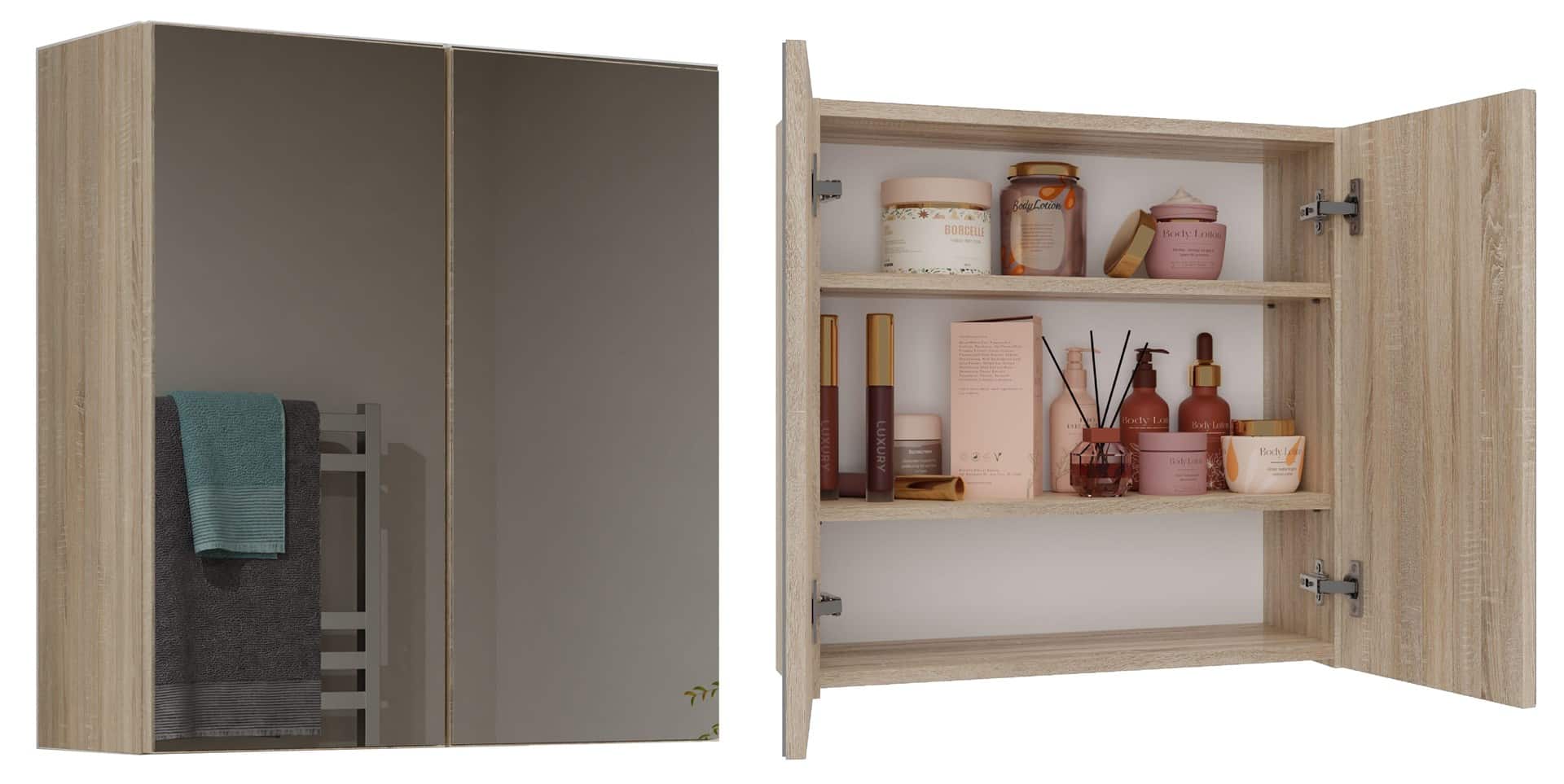 SZAFKA ŁAZIENKOWA POLA 2 DRZWI LUSTRO SONOMA — zdjęcie 1 z 5