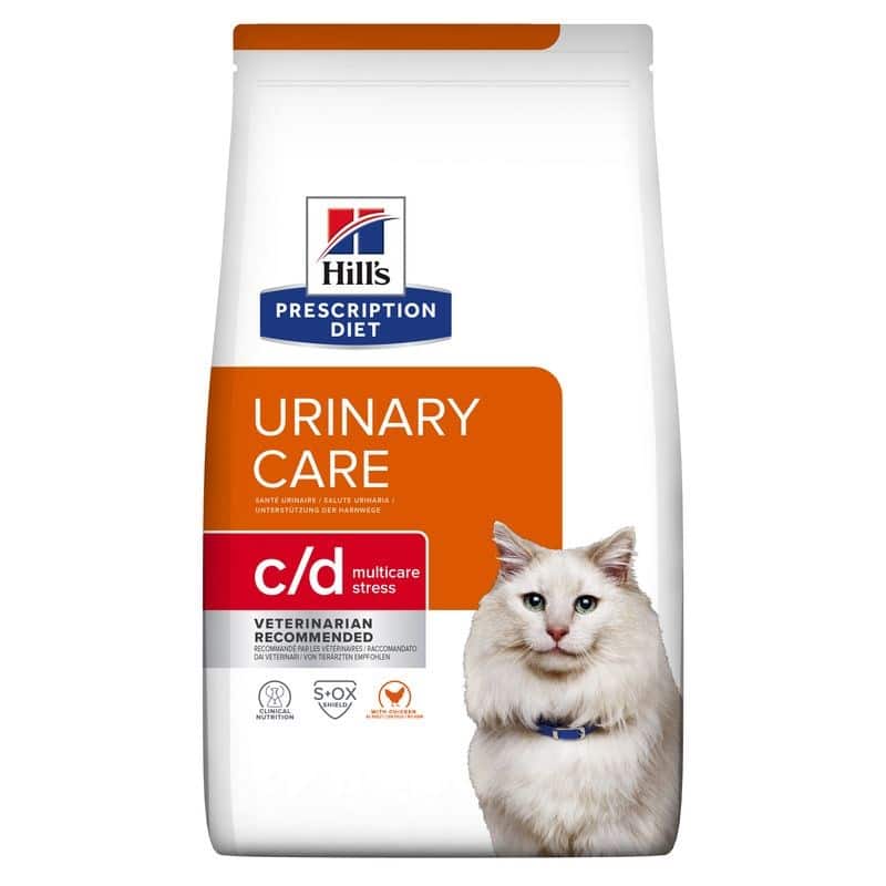 HILL'S Prescription Diet Urinary Care Feline c/d Multicare Stress Chicken - sucha karma dla kota - 8 kg — zdjęcie 1 z 2