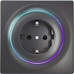 Inteligentne gniazdko FIBARO Outlet Walli Type F, antracyt — zdjęcie 1 z 5