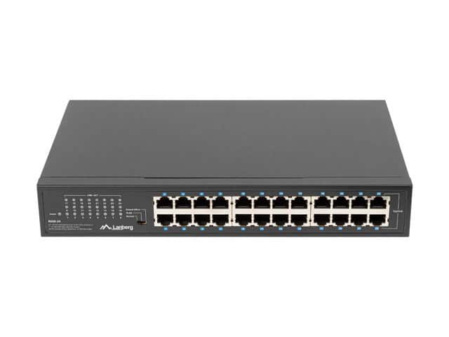 LANBERG SWITCH RSGE-24 19" 24-Port 1GB — zdjęcie 1 z 5