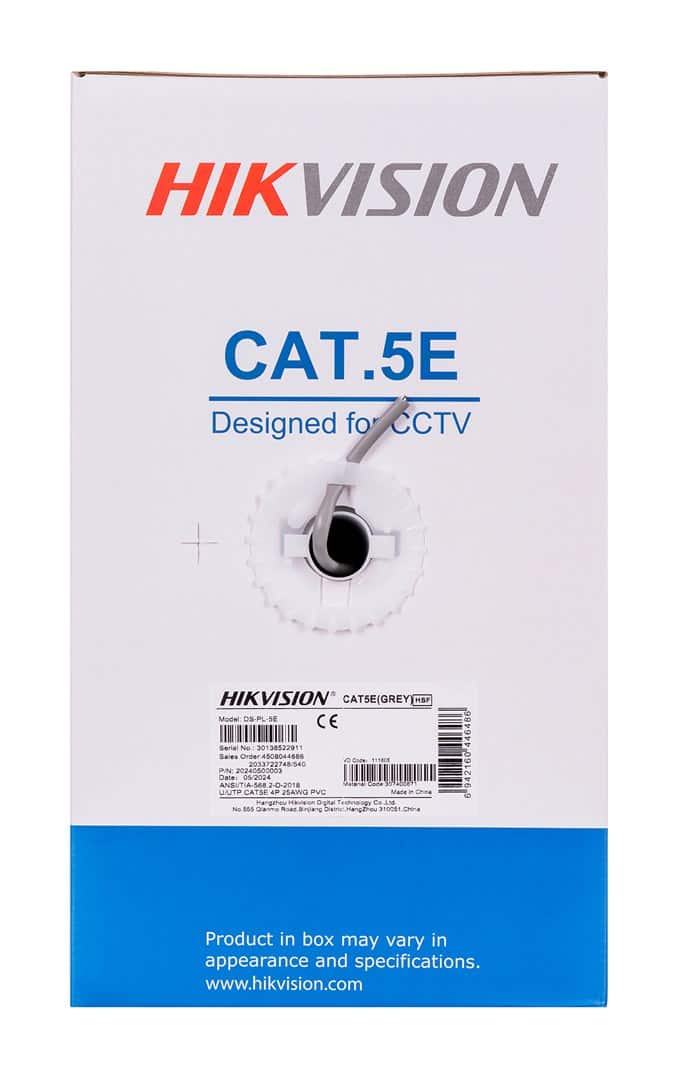 KABEL TELEINFORMATYCZNY SKRĘTKA UTP HIKVISION DS-PL — zdjęcie 1 z 3