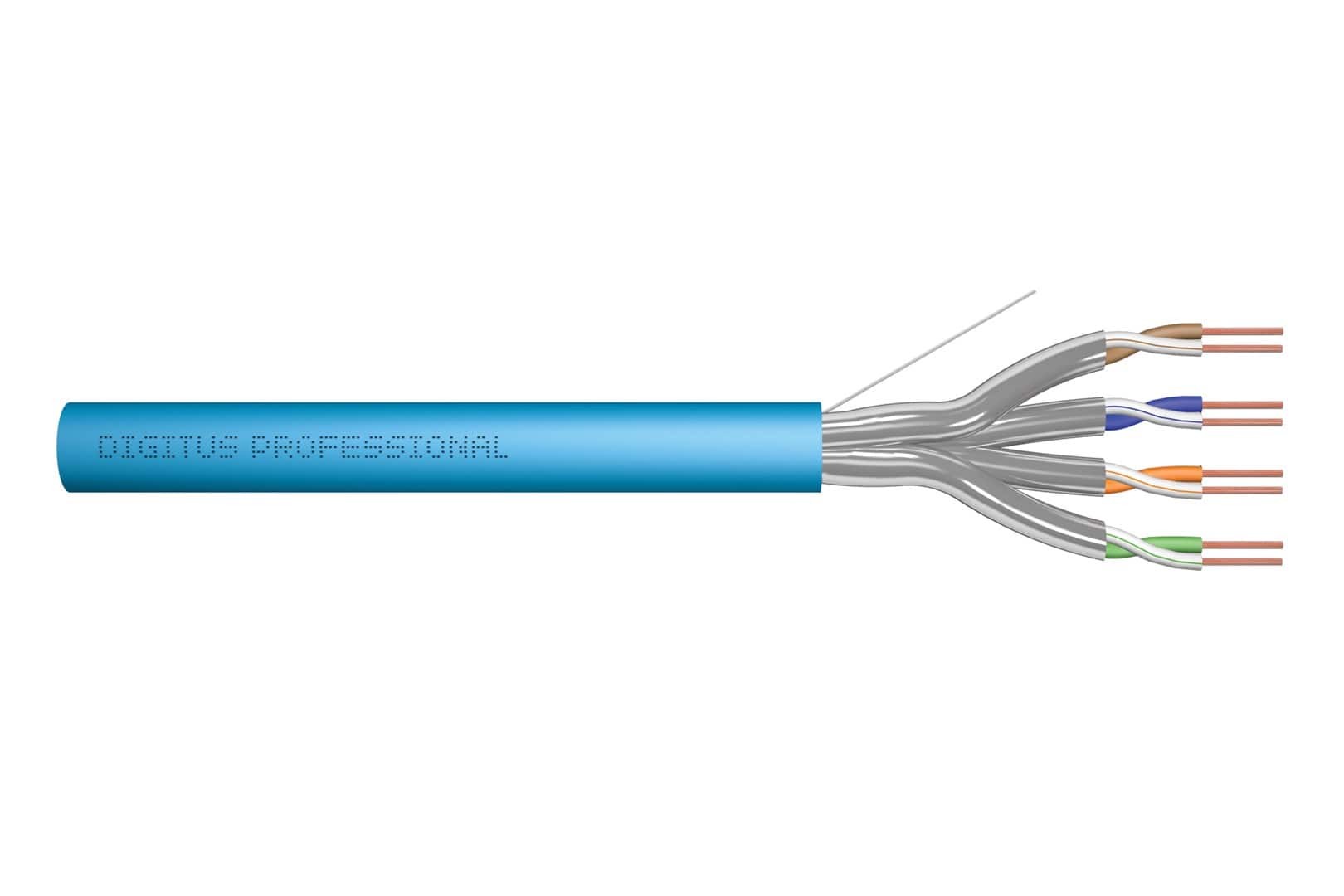 DIGITUS KABEL INSTALACYJNY KAT.6A 100M Niebieski — zdjęcie 1 z 3