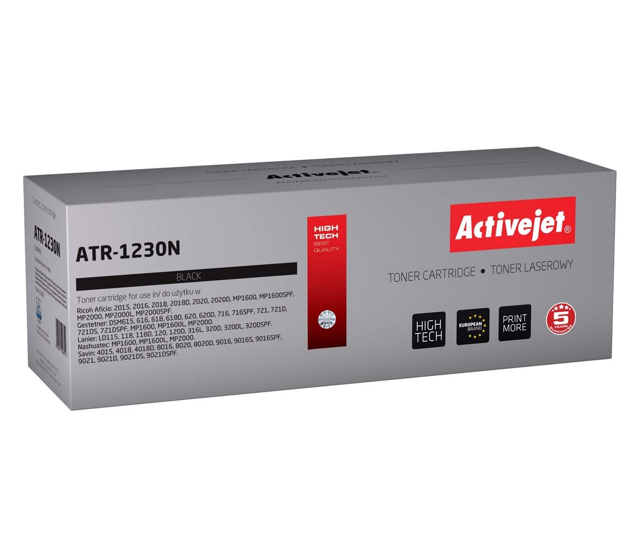 Activejet ATR-1230N Toner (zamiennik Ricoh 1230D 885094; Supreme; 9000 stron; czarny)