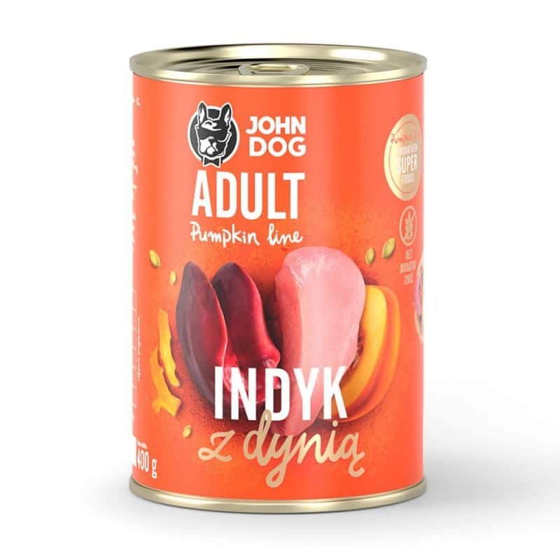 John Dog PUMPKIN Adult indyk z dynią  400g