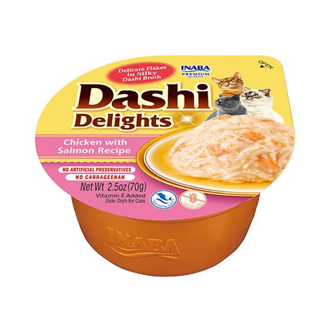 INABA DASHI DELIGHTS Łosoś 70g bulion dla kota — zdjęcie 1 z 8