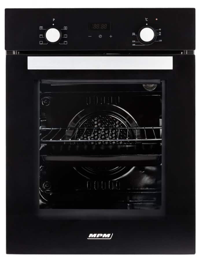 Piekarnik elektryczny do zabudowy MPM-45-BO-20 czarny, 45 cm, termoobieg, AQUA CLEAN