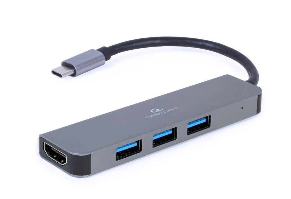 GEMBIRD MULTI ADAPTER USB TYPE-C 2 W 1 (HUB USB + HDMI) — zdjęcie 1 z 2