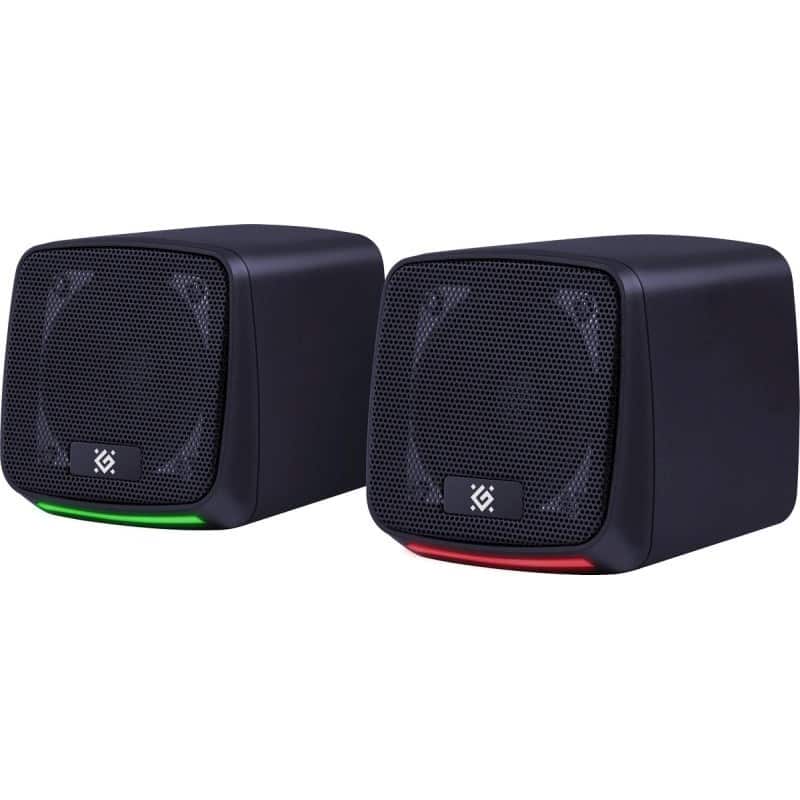 DEFENDER GŁOŚNIKI PC J3 2.0 6W LED USB CZARNE — zdjęcie 1 z 8