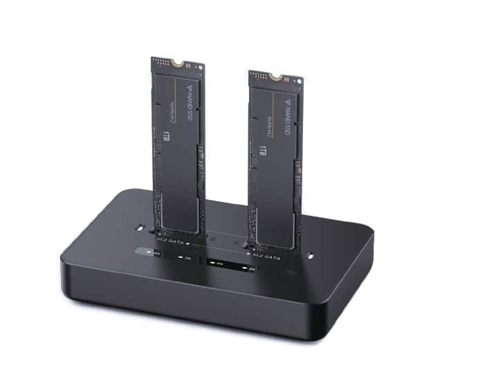 GEMBIRD STACJA DOKUJĄCA M.2 SATA I NVME SSD CZARNA — zdjęcie 1 z 3