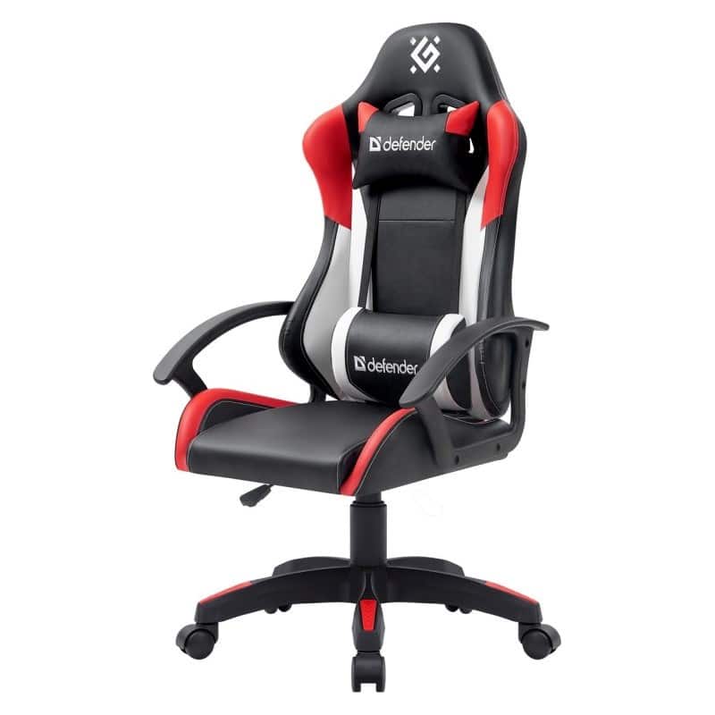 DEFENDER FOTEL CRATER CZERWONO-CZARNY GAMING — zdjęcie 1 z 7