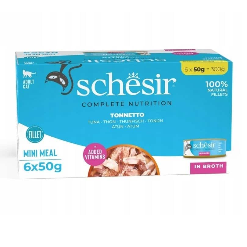 SCHESIR dla kotów Multipak Tuńczyk Styl Naturalny 6x50g — zdjęcie 1 z 2