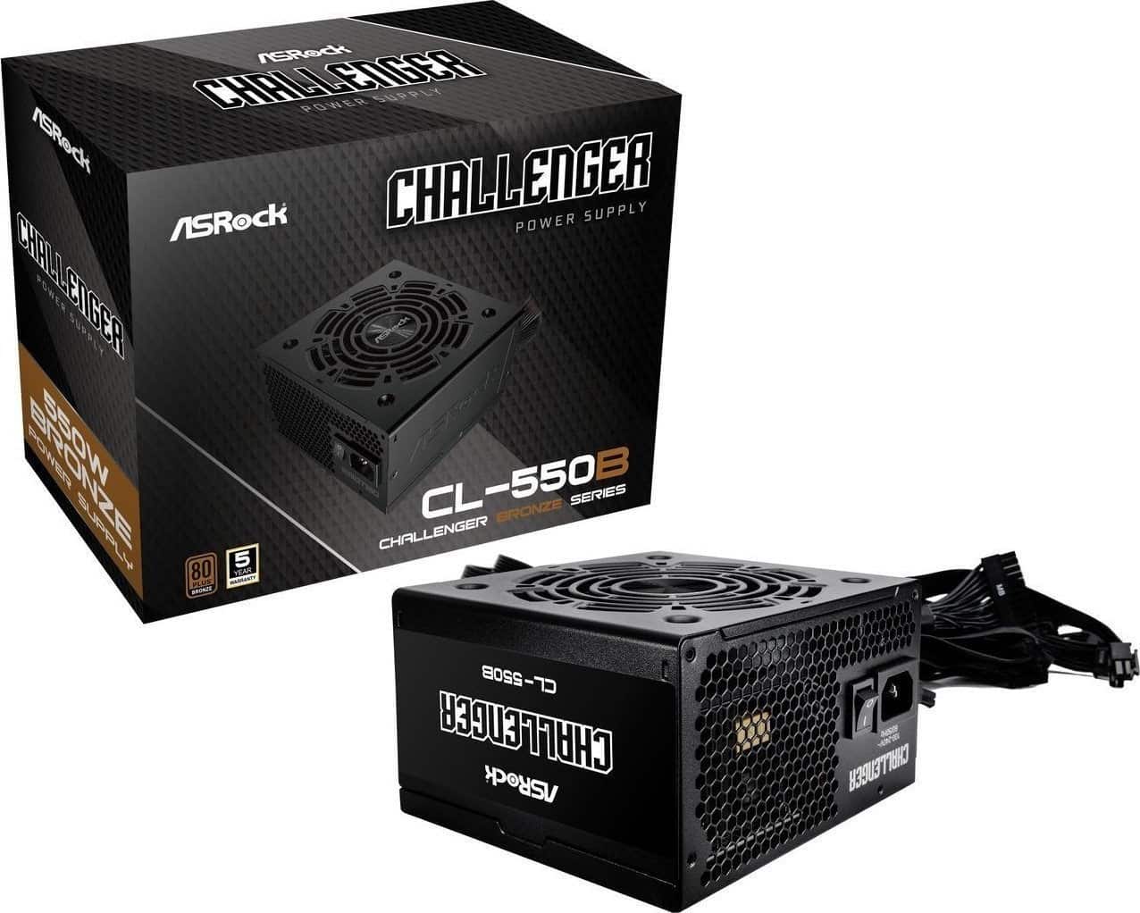 Zasilacz ASRock CHALLENGER 550W 80 Plus Bronze — zdjęcie 1 z 7