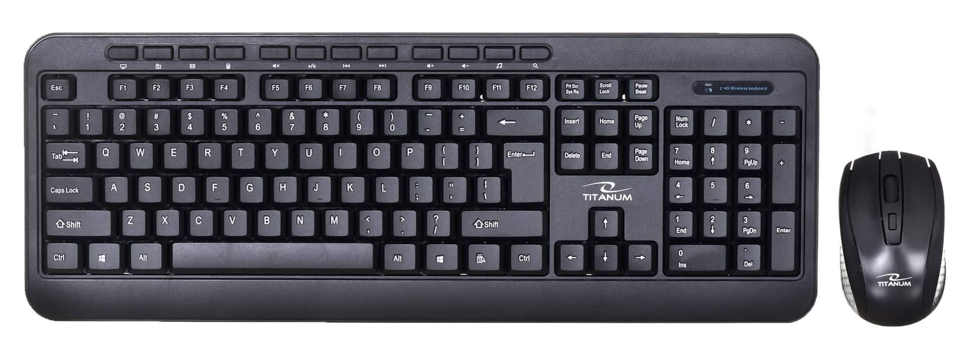 Zestaw klawiatura + mysz TITANUM AKRON TK109 — zdjęcie 1 z 6