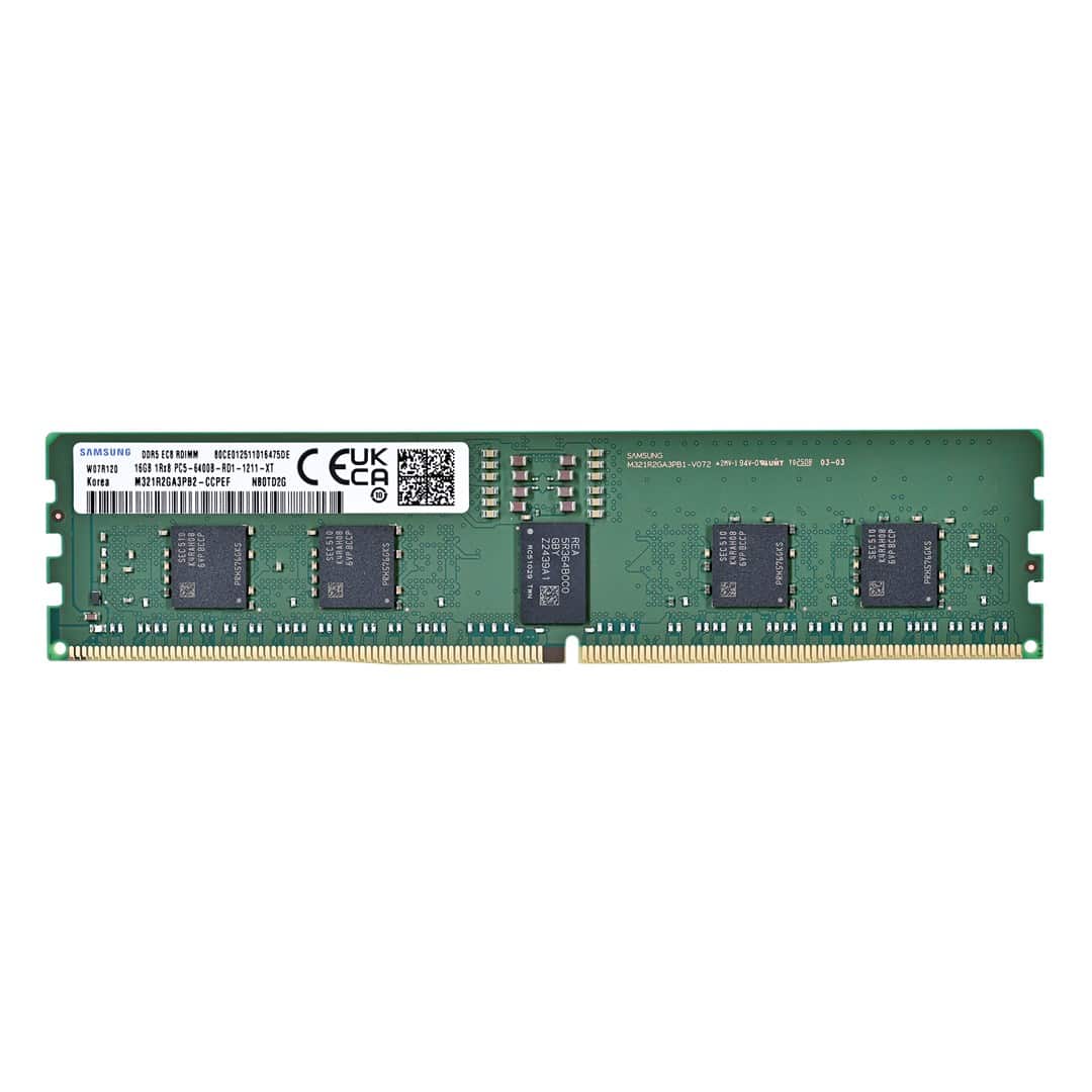 Samsung RDIMM DDR5 16GB 1Rx8 6400MHz PC5-51200 ECC REGISTERED M321R2GA3PB2-CCP — zdjęcie 1 z 2