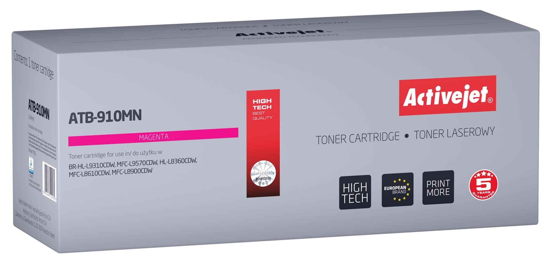 Activejet ATB-910MN Toner - Zamiennik Brother TN910M