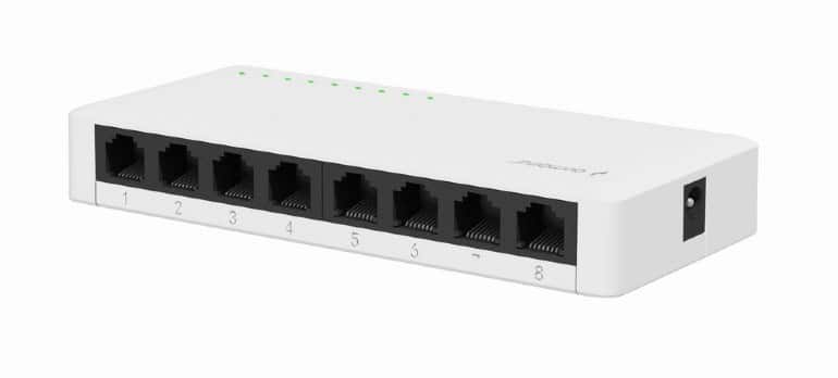 GEMBIRD SWITCH DESKTOP GIGABIT LAN 8X 10/100/1000MBPS BIAŁY — zdjęcie 1 z 6