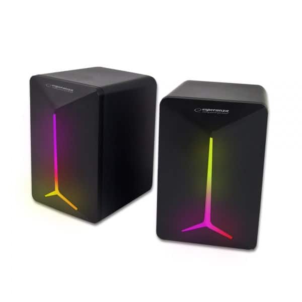 ESPERANZA GŁOŚNIKI 2.0 USB LED RAINBOW FREVO EGS105 — zdjęcie 1 z 3