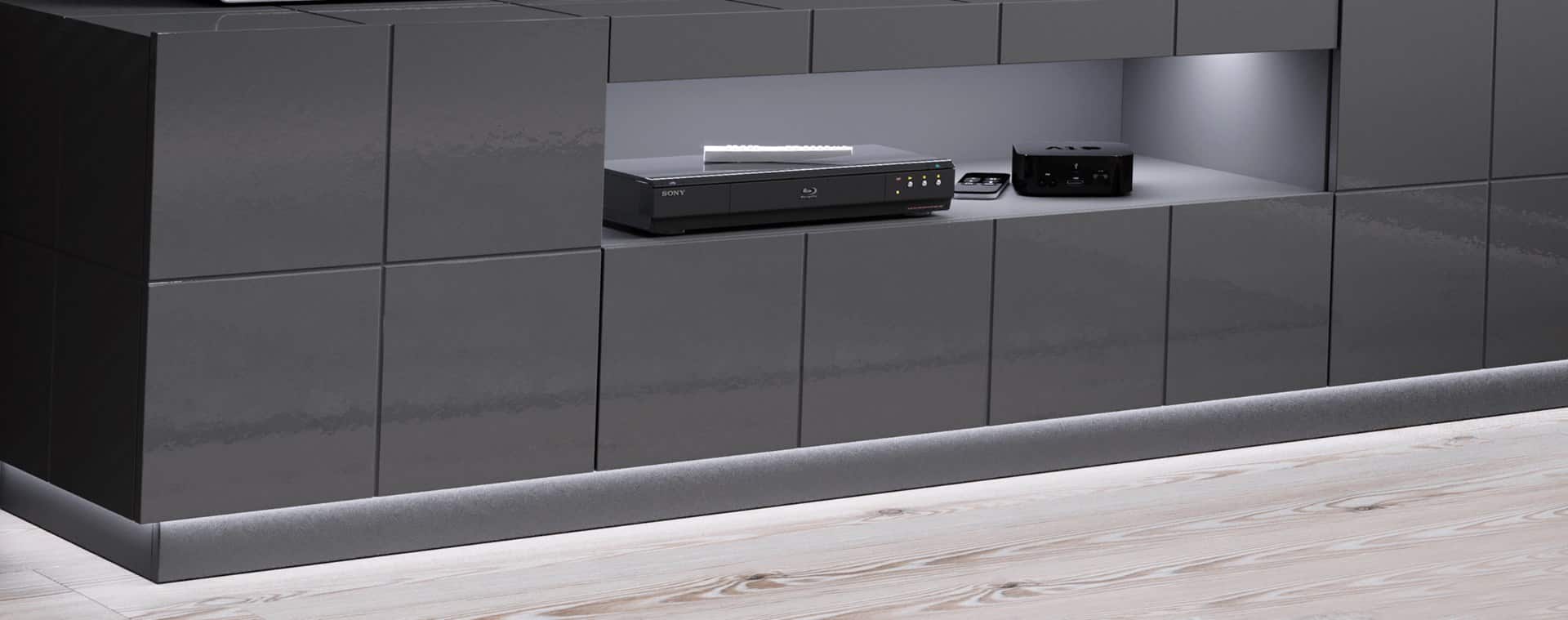 Oświetlenie LED szafka RTV REJA białe — zdjęcie 1 z 2