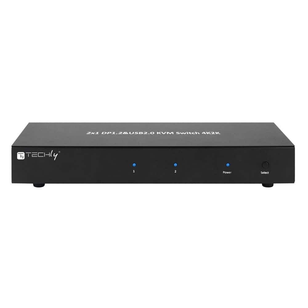 TECHLY PRZEŁĄCZNIK KVM DISPLAYPORT/USB 2X1 DUAL HE — zdjęcie 1 z 7