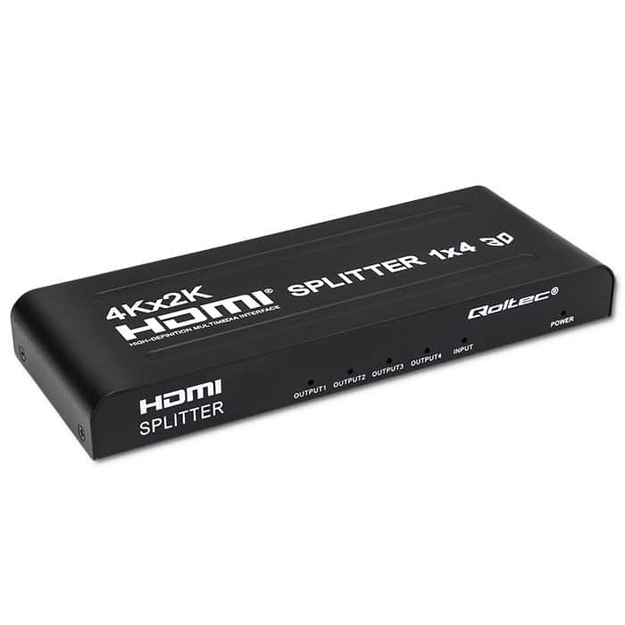 QOLTEC ROZDZIELACZ SPLITTER 4XHDMI 4KX2K | 3.4GB/S — zdjęcie 1 z 8