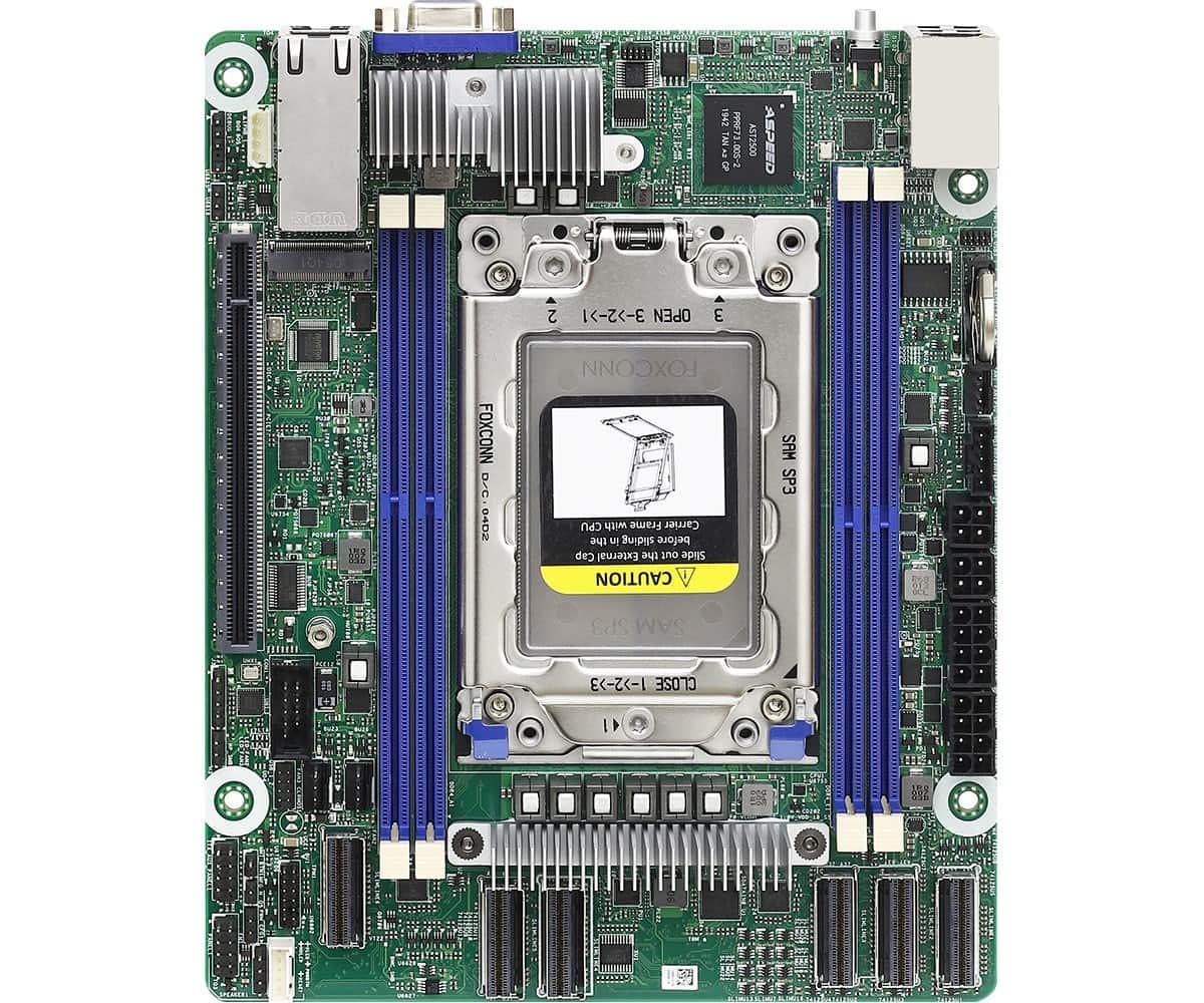 Płyta główna ASRock ROMED4ID-2T 1x SP3 AMD Epyc 7000 SoC (SATA, NVMe, 1xM.2, 2x10GbE, IPMI) — zdjęcie 1 z 4