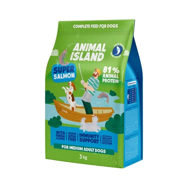 ANIMAL ISLAND Łosoś - Karma sucha 3kg — zdjęcie 1 z 2