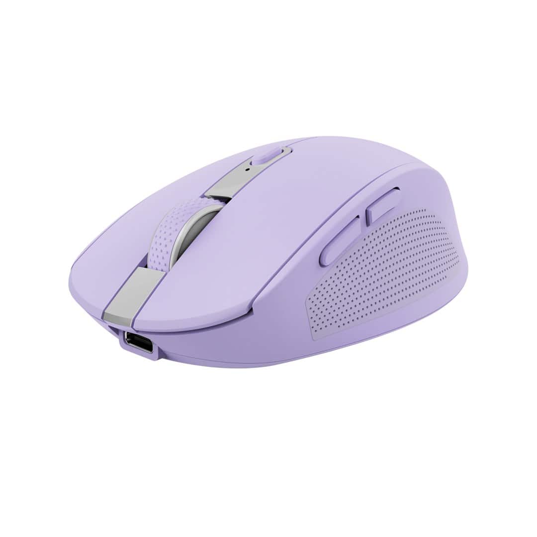 Mysz Bezprzewodowa Trust OZAA COMPACT fioletowa — zdjęcie 1 z 5