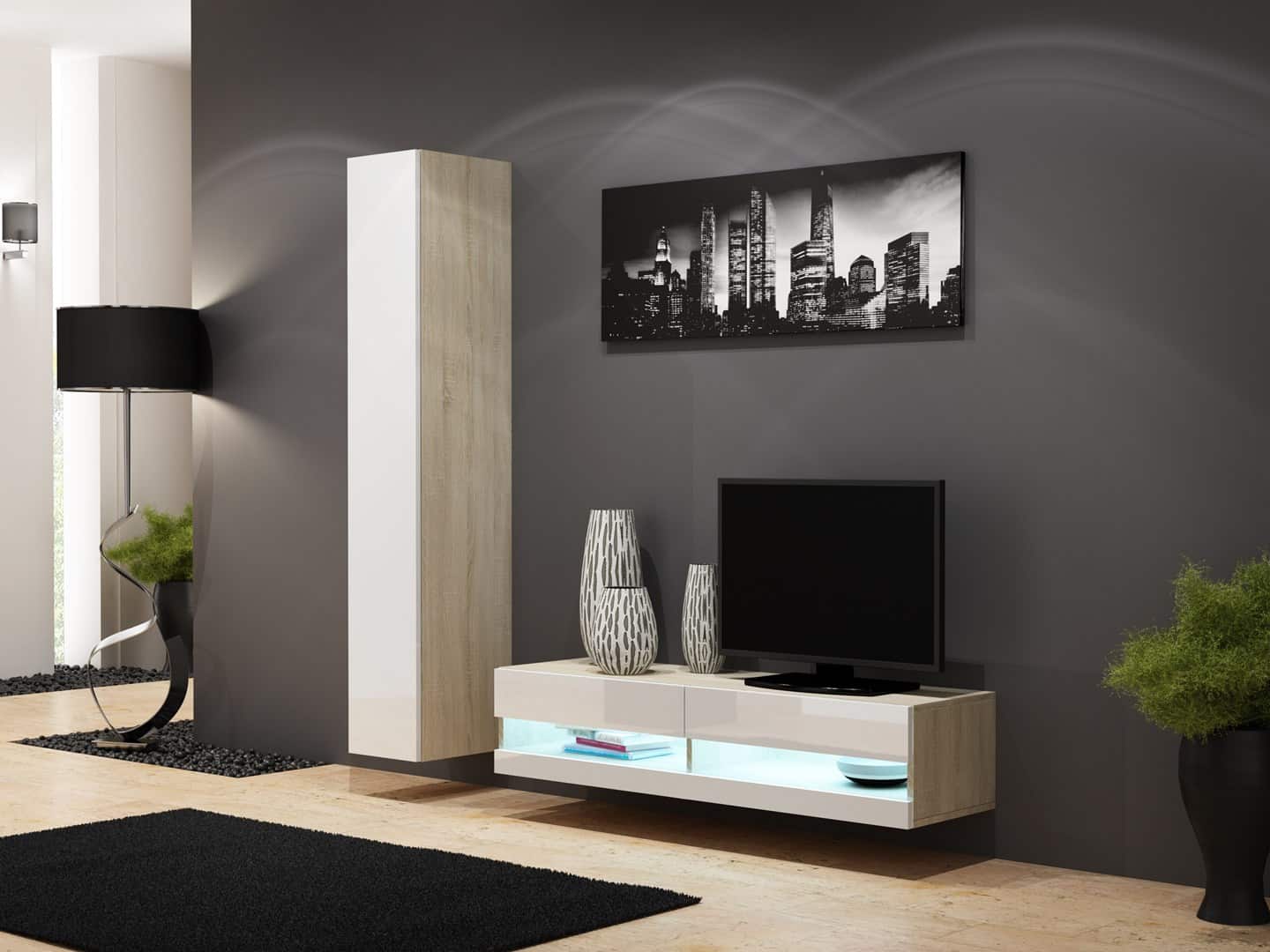 Zestaw VIGO NEW 13 sonoma/biały połysk — zdjęcie 1 z 3