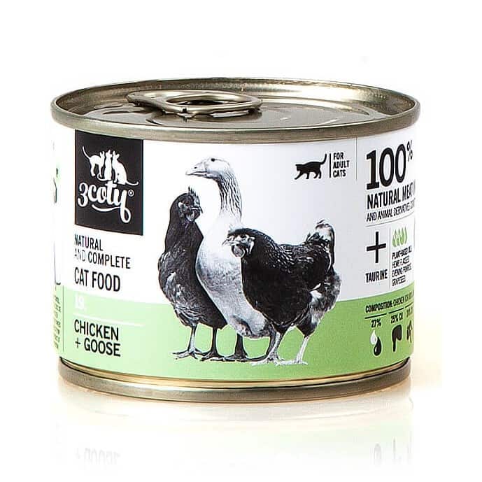 3Coty CHICKEN + GOOSE for Adult cats 180g — zdjęcie 1 z 5