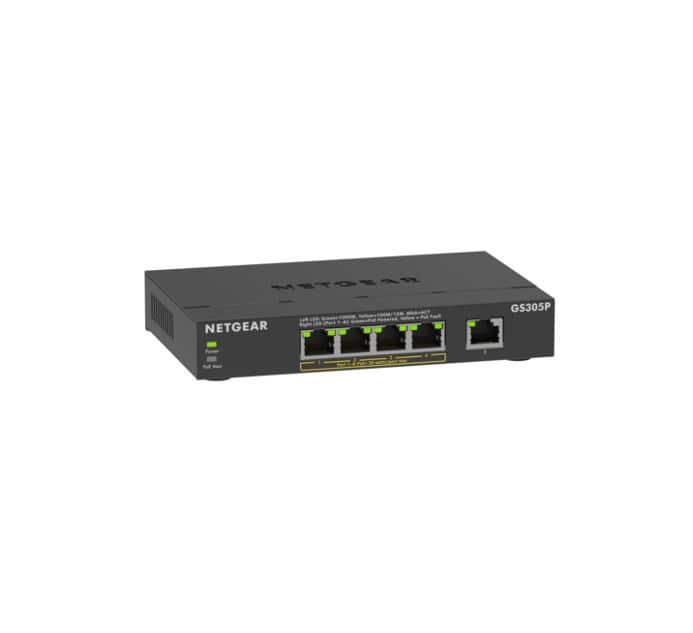 Switch Netgear GS305P-300EUS 5p PoE 63W Unmanaged — zdjęcie 1 z 6