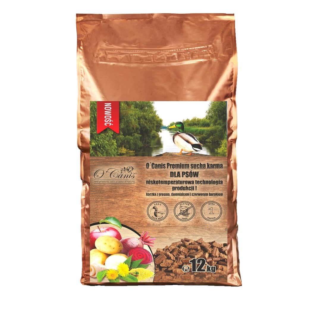 O'Canis Premium sucha karma 12kg kaczka, ziemniaki, burak