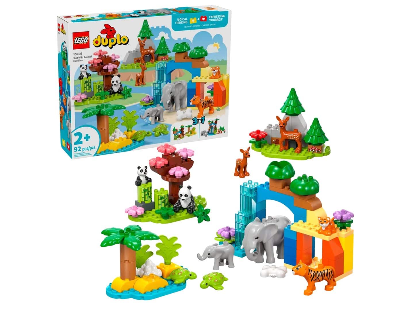 LEGO Duplo 10446 - Rodziny dzikich zwierząt 3 w 1 — zdjęcie 1 z 8
