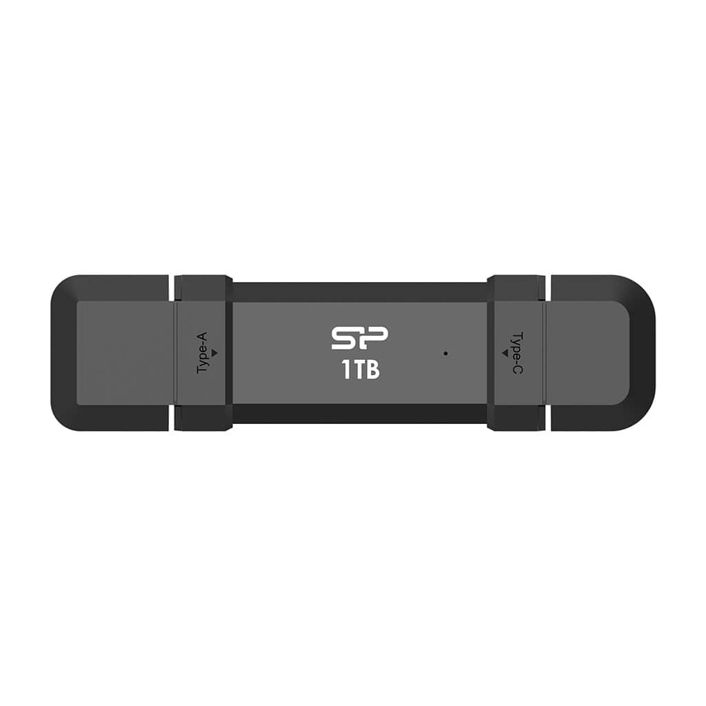 SSD Silicon Power DS72 1TB USB-A USB-C Black — zdjęcie 1 z 3