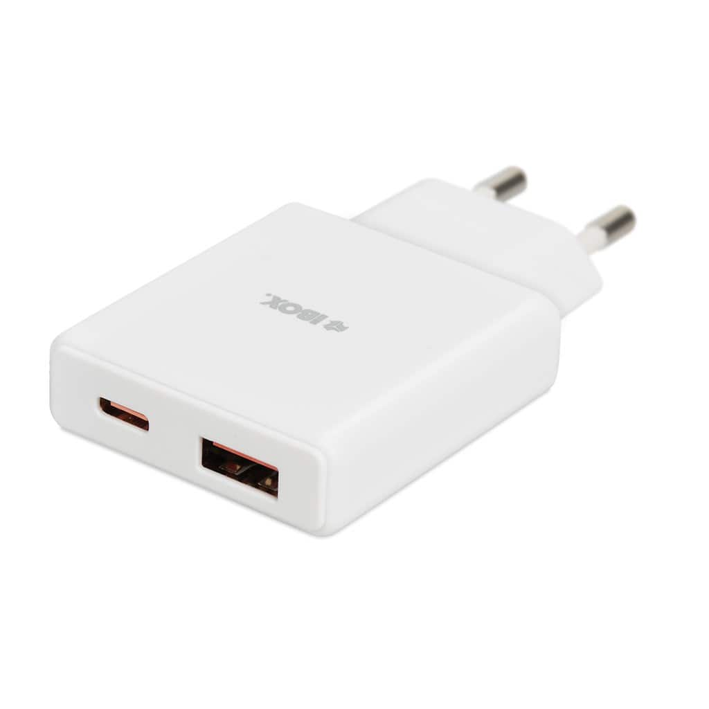 IBOX ŁADOWARKA UNIWERSALNA C-43 GAN PD30W SLIM USB A+C WHITE — zdjęcie 1 z 8
