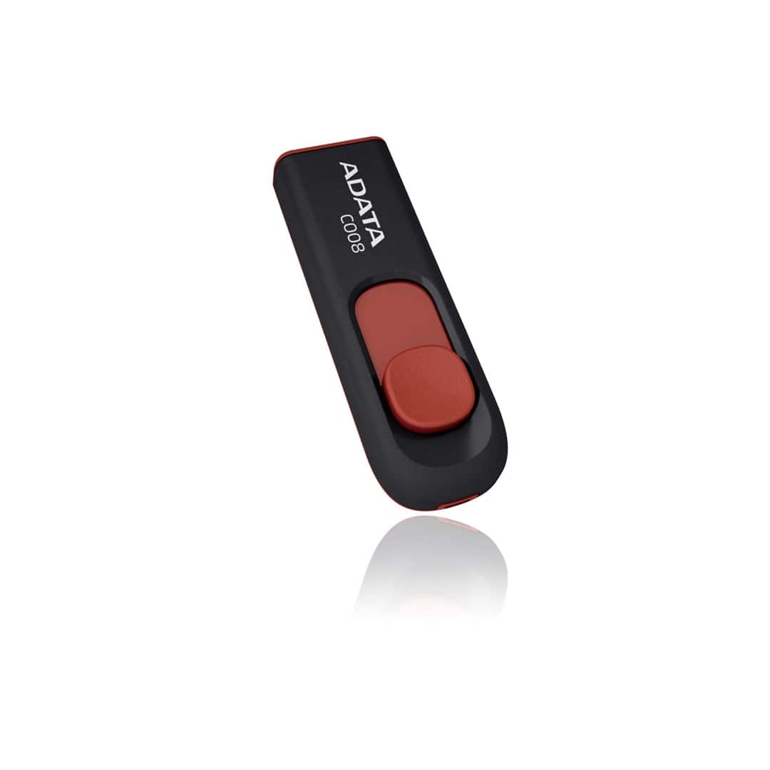 Pendrive ADATA C008 AC008-64G-RKD (64GB; USB 2.0; kolor czerwony) — zdjęcie 1 z 2