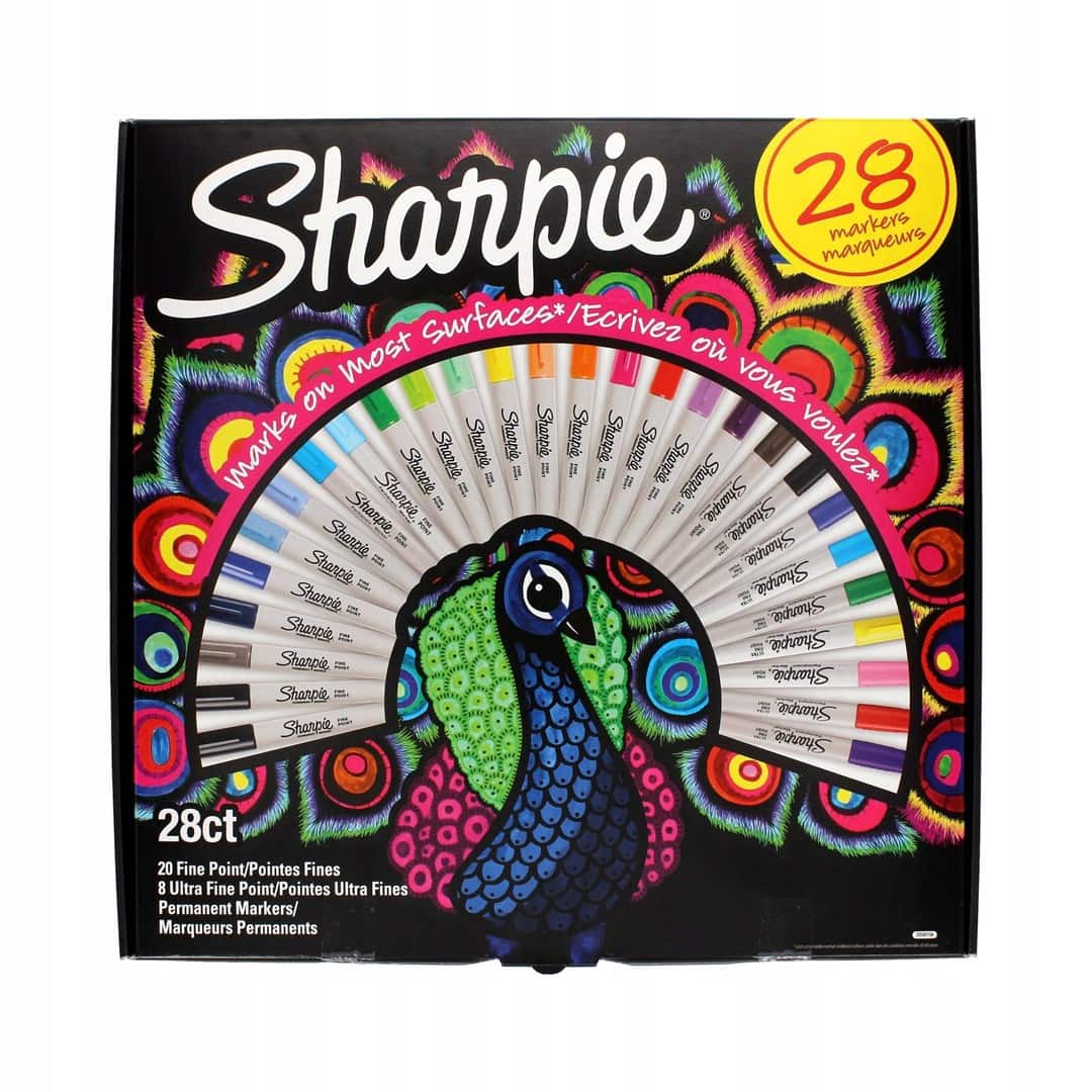 SHARPIE -zestaw 28 markerów perman. FINE — zdjęcie 1 z 3