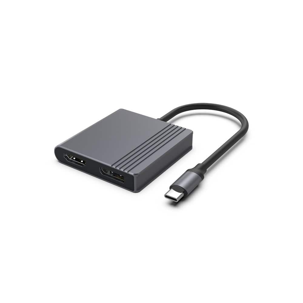 GEMBIRD ADAPTER USB-C DO HDMI + DP 4K 60HZ, CZARNY — zdjęcie 1 z 6